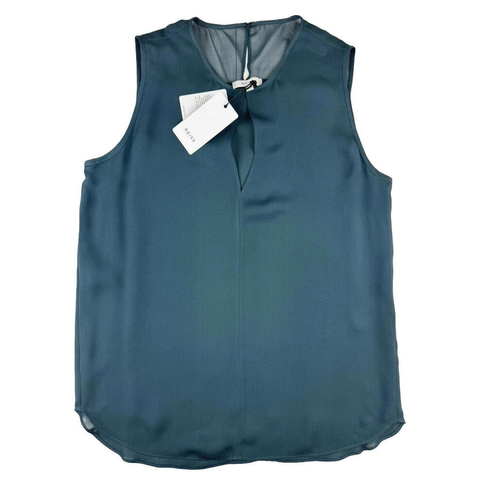 Reiss Teal Sleeveless Blouse